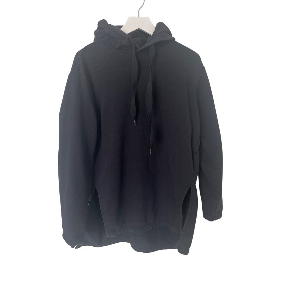 Athleta Yogi Oversized Black Hoodie With Side Slits - Picture 4 of 7